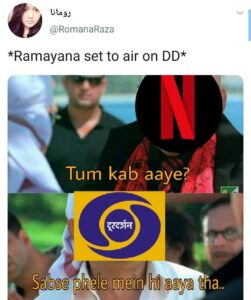 ramayan memes - doordarshan